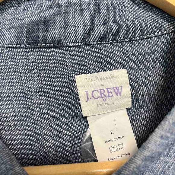 J Crew Perfect Shirt -  Women's Chambray Denim Shirt - Picture 5 of 6
